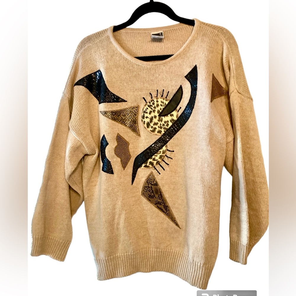 Vintage 80’s Snakeskin Sweater
